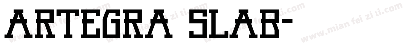 Artegra Slab字体转换